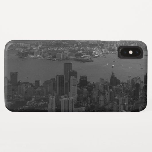 ヴィンテージ中国香港シティ超高層ビルの概要 Case-Mate iPhoneケース (裏面(横))