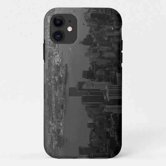 ヴィンテージ中国香港シティ超高層ビルの概要 Case-Mate iPhoneケース (裏面)