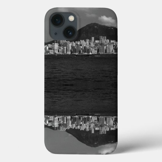 ヴィンテージ中国香港ベイ超高層ビルケースメイト Case-Mate iPhoneケース (裏面)