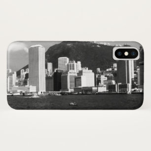 ヴィンテージ中国香港ベイ超高層ビルビュー iPhone X ケース