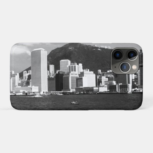ヴィンテージ中国香港ベイ超高層ビルビュー Case-Mate iPhoneケース (裏面(横))