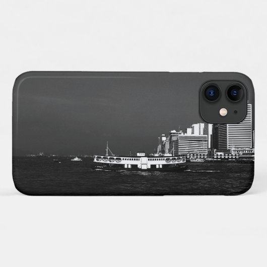 ヴィンテージ中国香港ボート超高層ビル​シー​ Case-Mate iPhoneケース (裏面(横))