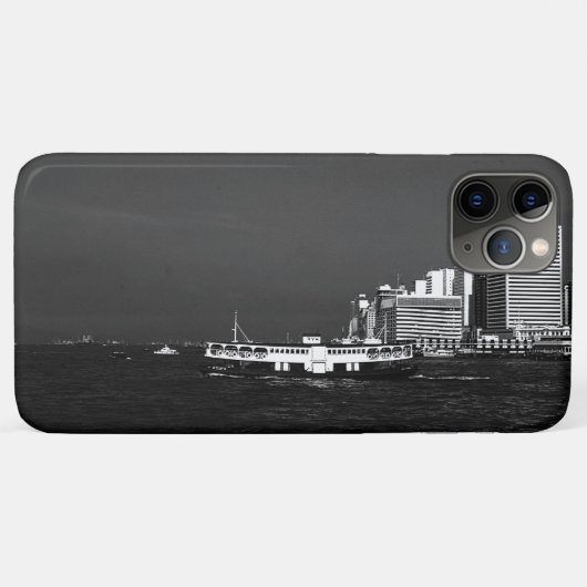ヴィンテージ中国香港ボート超高層ビル​シー​ Case-Mate iPhoneケース (裏面(横))