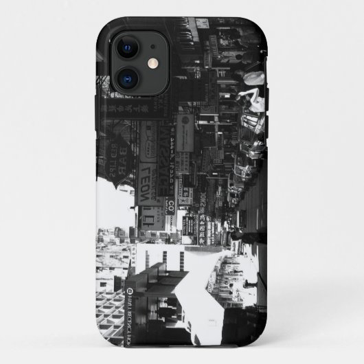 ヴィンテージ中国香港通りシティカー Case-Mate iPhoneケース (裏面)
