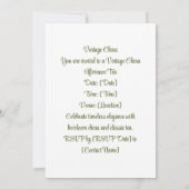 ヴィンテージ中国 | クラシックエレガンス 招待状 (裏面)