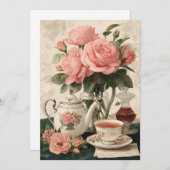 ヴィンテージ中国 | クラシックエレガンス 招待状 (正面/裏面)