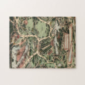 ヴィンテージ中央公園NYCの絵図(1860年) ジグソーパズル (横)