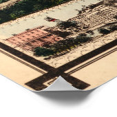 ヴィンテージ中央公園NYCの絵図（1860年） ポスター (角)