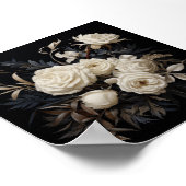 ヴィンテージ中性花模様の昇華 ポスター (角)