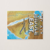 ヴィンテージ中東旅行ポスター ジグソーパズル (横)