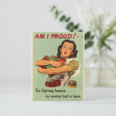 ヴィンテージ主婦 ポストカード (スタンド正面)