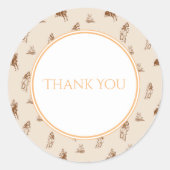 ヴィンテージ乗馬ありがとう ラウンドシール (正面)