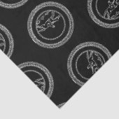 ヴィンテージ乗馬アートプリントパターン 薄葉紙 (詳細)