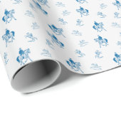 ヴィンテージ乗馬模様 ラッピングペーパー (ロールコーナー)