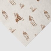 ヴィンテージ乗馬模様 薄葉紙 (詳細)