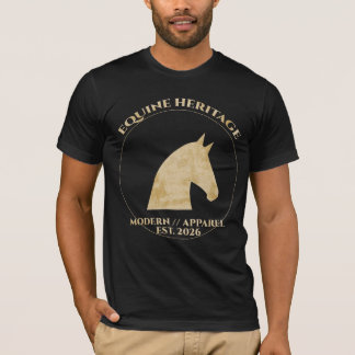 ヴィンテージ乗馬遺産バッジTシャツ クラシック Tシャツ