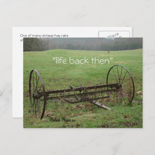 ヴィンテージ乾草レイクカスタマイズ-  ポストカード (正面/裏面)