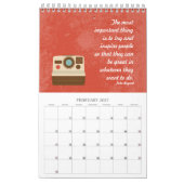 ヴィンテージ予定表 カレンダー (2月 2027)