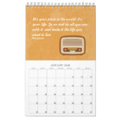 ヴィンテージ予定表 カレンダー (1月 2026)