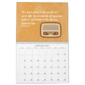 ヴィンテージ予定表 カレンダー (1月 2027)