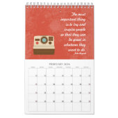 ヴィンテージ予定表 カレンダー (2月 2026)