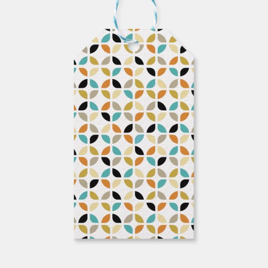 ヴィンテージ予測できなクリスマスツリーミッドセンチュリーレトロ ギフトタグ (裏面)