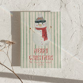 ヴィンテージ予測できなハンドドロー雪だるまクリスマスおもしろい シーズンカード