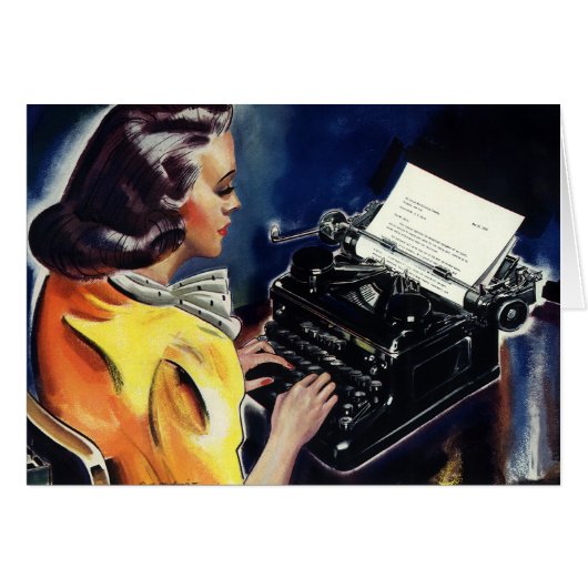 ヴィンテージ事務局長タイピングレター (正面横)