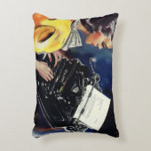 ヴィンテージ事務局長タイピングレター アクセントクッション (正面(垂直))