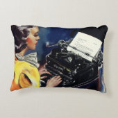 ヴィンテージ事務局長タイピングレター アクセントクッション (裏面)