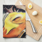 ヴィンテージ事務局長タイピングレター キッチンタオル (四つ折り)