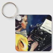 ヴィンテージ事務局長タイピングレター キーホルダー (正面)