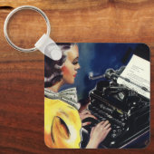 ヴィンテージ事務局長タイピングレター キーホルダー (正面)