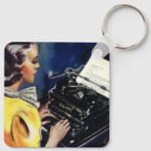 ヴィンテージ事務局長タイピングレター キーホルダー (裏面)