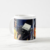 ヴィンテージ事務局長タイピングレター コーヒーマグカップ (正面左)