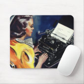 ヴィンテージ事務局長タイピングレター マウスパッド (マウス)