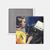 ヴィンテージ事務局長タイピングレター マグネット (正面/裏面)