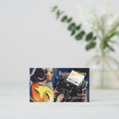 ヴィンテージ事務局長タイピングレター 名刺 (スタンド正面)