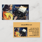 ヴィンテージ事務局長タイピングレター 名刺 (正面/裏面)