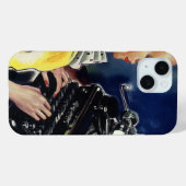 ヴィンテージ事務局長タイピングレター Case-Mate iPhoneケース (裏面 (横))