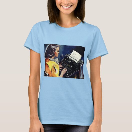 ヴィンテージ事務局長タイピングレター Tシャツ (正面)