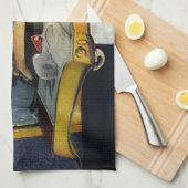 ヴィンテージ事業、タクシー運転女性乗客 キッチンタオル (四つ折り)