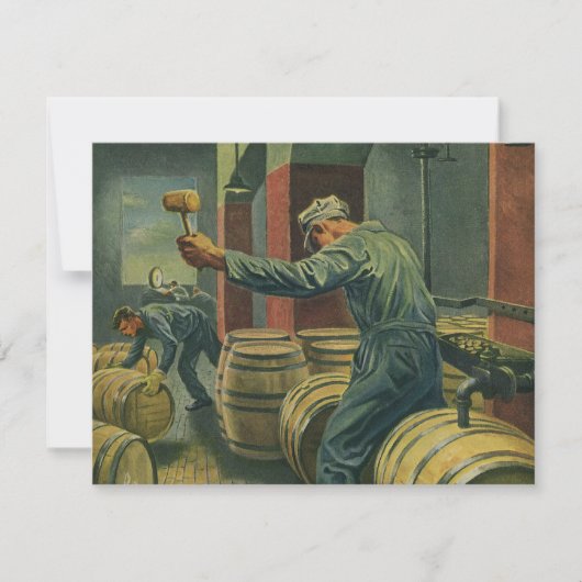 ヴィンテージ事業、ワイン醸造コーキングワイン樽 (正面)