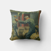 ヴィンテージ事業、ワイン醸造コーキングワイン樽 クッション (正面)