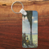 ヴィンテージ事業、労働者との油を急ぐ キーホルダー (正面)