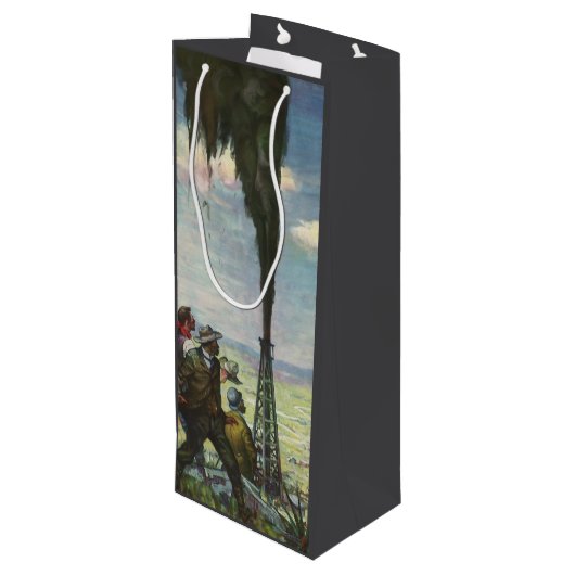 ヴィンテージ事業、労働者との油を急ぐ ワインギフトバッグ (裏面アングル)