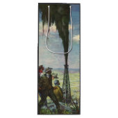 ヴィンテージ事業、労働者との油を急ぐ ワインギフトバッグ (正面)