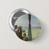 ヴィンテージ事業、労働者との油を急ぐ 缶バッジ (正面&裏面)