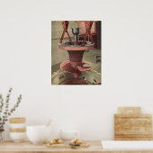 ヴィンテージ事業、大水車エネルギー ポスター (キッチン)