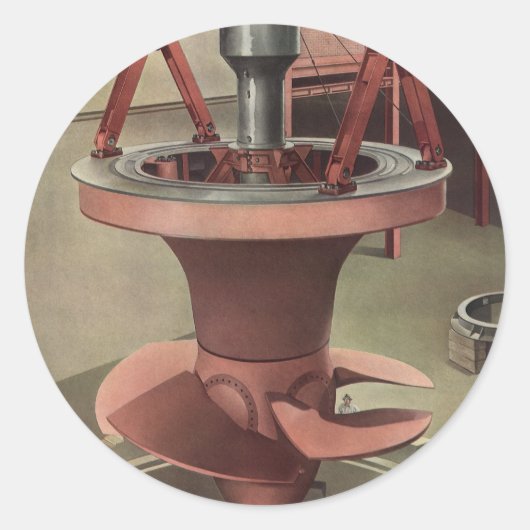 ヴィンテージ事業、大水車エネルギー ラウンドシール (正面)